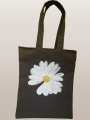 black tote bag. 