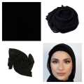 Black Chiffon shawl, Georgette shawl, Chiffon Hijab, Chiffon shawl, wrapping shawl, chiffon scarf, Party wears, Wedding shawl. 