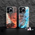 Trend Brand Anime Demon Slayer Case Compatible for IPhone 16 7Plus 11 14 13 15 12 Pro Max X XR XS Max 8 7 Plus SE 2020 Creative Cool Cartoon Couple Luxury Plating Metal Lens Soft Cover. 