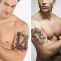 Small Full Arm Waterproof Sweat-proof Simulation Tattoo Stickers Fashion Beautiful Geometric Shape. 