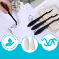 Art Blending Stumps and Tools Set for Artists, 40 Sponge Wipes for Drawing, Highlighting, Shadowing. 