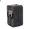 World Wide Universal Multi Plug Travel Adapter US EU UK AU Charger With Dual USB 2 Ports. 