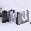 PVC Tote ECO Shopping Bag Transparent Frosted Plastic Bag Clothing Store Storage Bag Package Gift Bag Clutch. 