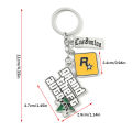 FG Motorcycle Keychain Durable Key Strap Muti-Pendant Key Holder Keyfob Game Yellow GTA Auto 5 Keychain For Fans Car Key Ring. 