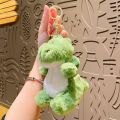 Carrot Plush Dinosaur Keychain Room Decor Stuffed Strawberry Dinosaur Plush Pendant Decoration Lovely Dinosaur Plush Doll Keyring Plush Gift. 