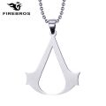 FIREBROS 20/24 Chain Stainless Steel Assassin Syndicate Creed Pendant Game Movie Anime Cosplay Necklace Men Jewelry Kids Gift. 