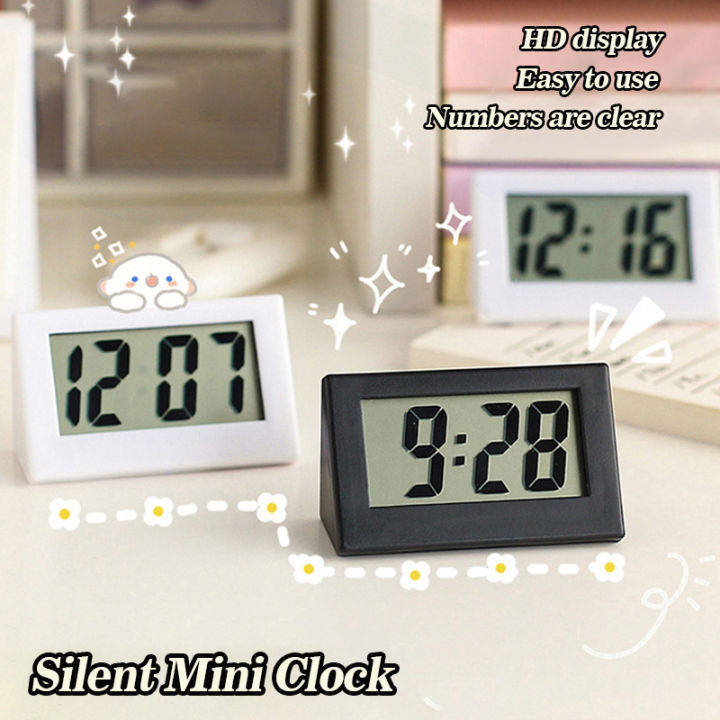 Mini LED Clock Electronic Digital Screen Desktop Clock Portable ...