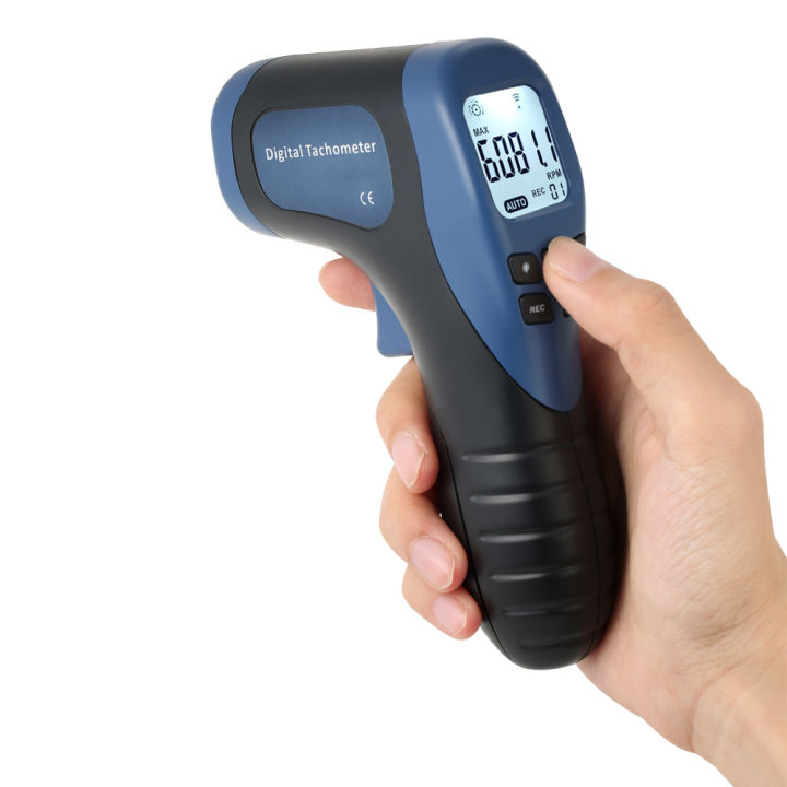 FITNATE Handheld digitale laser toerenteller contactloze toerentalmeter motor snelheidsmeter pistool meetbereik: 2.5-99999RPM (IT85 FITNATE Handheld digitale laser toerenteller contactloze toerentalmeter motor snelheidsmeter pistool meetbereik: 2.5-99999RPM (IT85