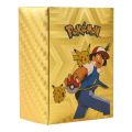 pokemon cards golden 55-110PCS Of Pokemon Gold Cards English Foil Gold Silve Letter Playing Cards Metalicas Charizard Vmax Gx Series Game CardParty Games Crafts. 