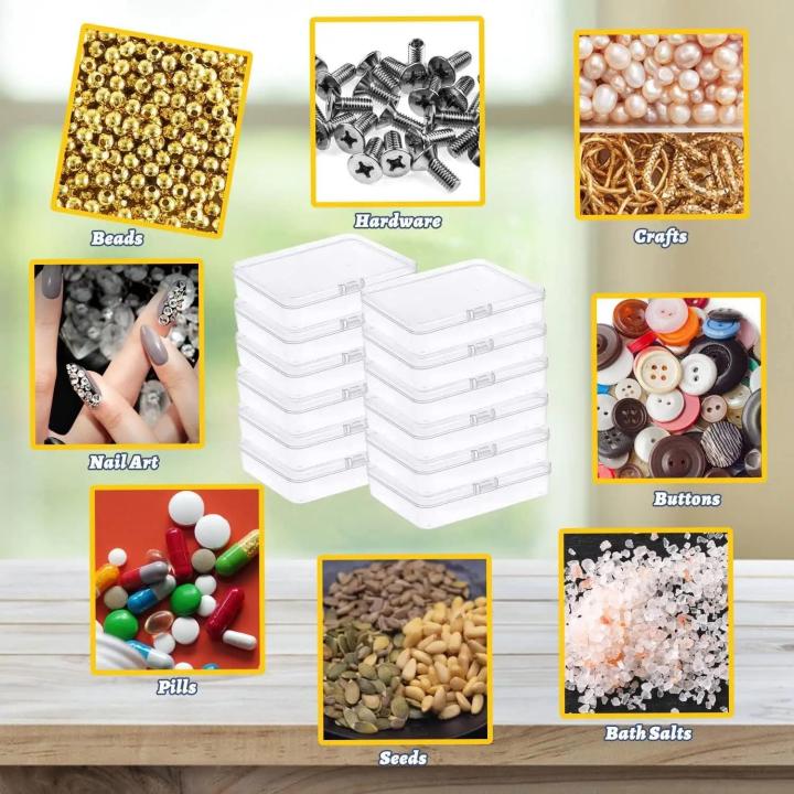 5pcs%20Small%20Plastic%20Containers%20with%20Hinged%20Lids%20Rectangle%20Clear%20Storage%20Boxes%20for%20Card%20Crafts%20Learning%20Supplies%20Screws%20Battery%20-%20Image%206