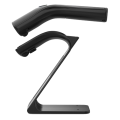 Wireless 2D Bluetooth Handheld Barcode Reader with 2.4G Auto Scan QR Code Function Stand Included Scanner. 