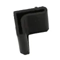 Rubber L Shaped Angle Iron Foot Pads Covers 10 Pcs Black. 
