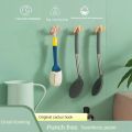 Random Color Cute Cactus Punch-Free Sticky Hook Strong Self Adhesive Coat Sundries Hooks Keychain Door Hanging Wall Rack Household Kitchen Bathroom Storage Tool. 