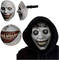 【HUT】 Halloween Creepy Smile Horror Mask Adult Half "Exorcist" Green White Demon Mask Cosplay Props The Evil Party Masks Accessorie. 