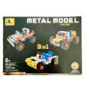 DIY Metal Model 3 in 1 Racing Cars & Motorcycles - Metal Building Blocks Lego with Tools - Metal Assembly Racing Cars Motorcycle for Children - Learning Toys X639. 