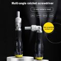 Multi-Purpose Ratchet Screwdriver Set Universal Ratchet Screwdriver 13 in 1 Screwdriver Labor-Saving Household Hardware Tool. 