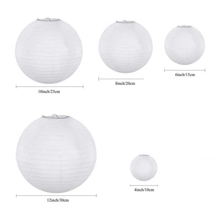40%20Pack%20Chinese%20Round%20White%20Paper%20Lantern,Paper%20Lanterns%20Hanging%20Lanterns%20Wedding%20Party%20Decorations%20-%20Image%202