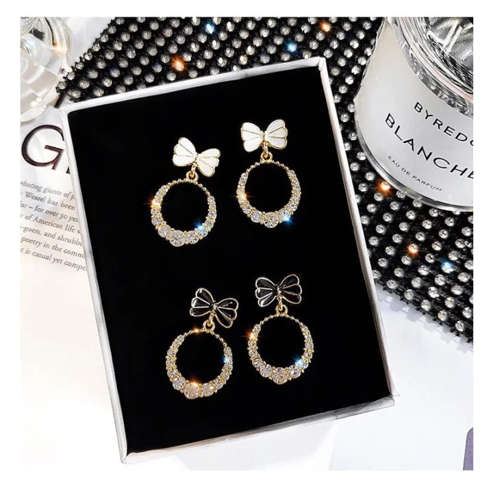 1Pair%20Korean%20Style%20Bow%20Zircon%20Round%20Simple%20Stud%20Earrings%20For%20Girls%20Women%20Jewellery%20Gift%20-%20Image%206