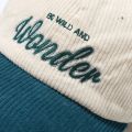 NEW Fashion Autumn Winter Corduroy Baseball Cap For Men Women Vintage WONDER Letter Embroidery Keep Warm Snapback Hat Hip Hop Gorras. 