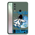 Huawei Y6P Y7P Y6 Y7 prime Y9 prime 2019 Y9s Smile Astronaut Square Phone Case Liquid Silicon Soft Casing nasa Cover. 