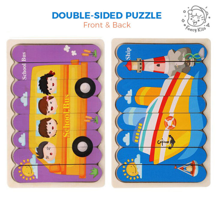 Leiyan2025%20Double-sided%20Kids%20Wooden%20Puzzle/2in1%20Creative%20Strip%20Puzzle%20Jigsaw%20Toy%20for%20Children/Animal%20Vehicle%203D%20Stacking%20Puzzle/Montessori%20Early%20Learning%20Toy/Early%20Education%20Puzzle%20-%20Image%208