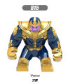 Single Sale Marvel Thanos 7CM Big Thanos Heroes Action Figures Educational Building Blocks For Toys Children Gift  X815. 
