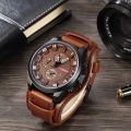 Curren Military Cama Watch  Curren Leather Strap Mens Watch 8225  FAIFA. 