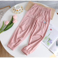 Girls Summer Quick-Drying Pants Western Style Boys and Girls Summer Clothes Ice Silk Anti Mosquito Pants Medium and Big Children Summer Clothes Thin Sports Trousers. 
