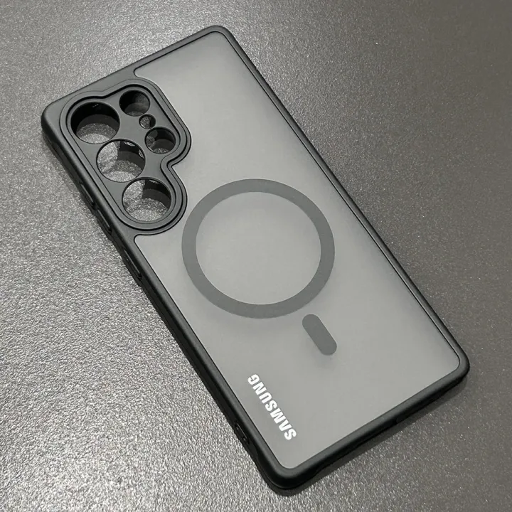 Samsung%20Galaxy%20S25%20S24%20S23%20S22%20Ultra%20Plus%20FE%20A%2056%2036%20A55%2035%20Case%20Wireless%20Magnetic%20Charging%20For%20Magsafe%20Charger%20MatteClear%20Cover%20-%20Image%204