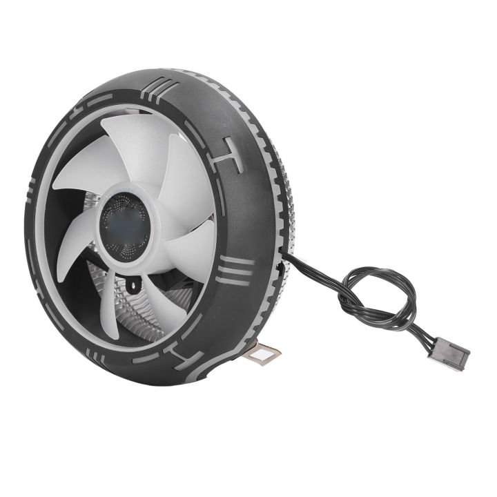 Computer CPU Cooling Fan Quiet Better Heat Dissipation Seamless Fit Horizontal Fluid Design High Air Volume Hydraulic Bearing Computer CPU Radiator for Office