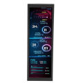 Computer RAM Monitor 7.9in IPS 1280x400 60Hz Refresh Rate Theme Editor PC Temperature Display for Desktop GPU CPU. 