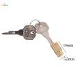 Cylinder Lockwith 2 Keys Lockable Replacement Strong Refrigerator Lock. 