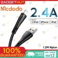Mcdodo MFi USB Lightning Cable for Apple 2.4A Fast Charging USB Data Cable For iPhone Charger Cable For iPhone Charger MFI. 