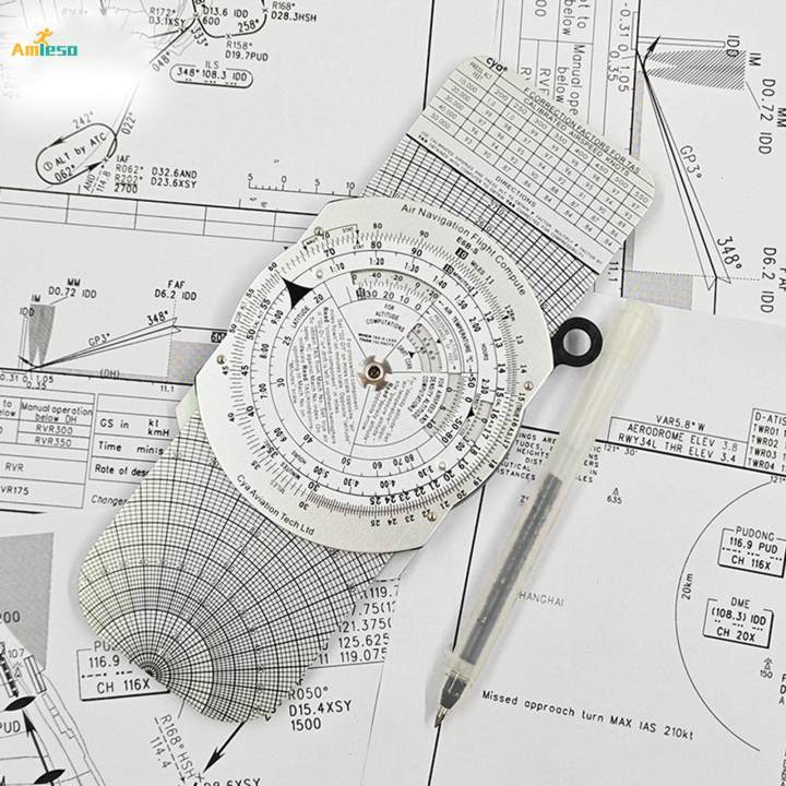 Slide Rule Portable E6b-s Multi-scenario Small Fittings Calculate Time Simple to Store