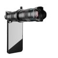 APEXEL Optional HD 36X Metal Telescope Telephoto Lens Monocular Mobile Lens+ Selfie Tripod for Samsung Huawei All Smartphones. 