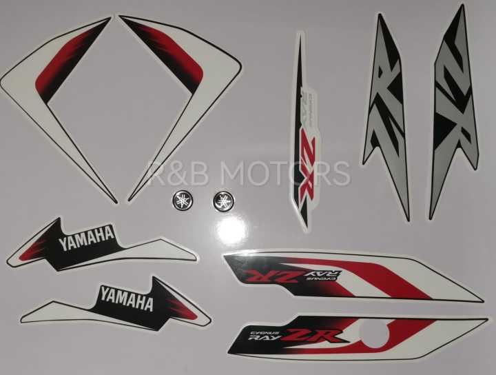 Yamaha Ray Zr Full Sticker Set Black Red Bike | Daraz.lk