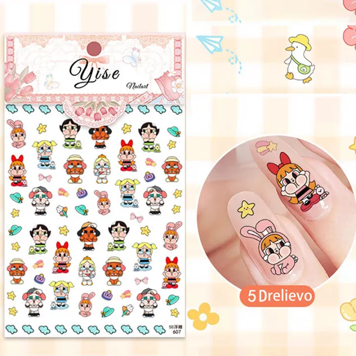 Cute%20Cartoon%20Bubble%20Mart%20Crybaby%20Nail%20Stickers%20Relief%20Nail%20Art%20DIY%20Decoration%20Embossed%20Nail%20Art%20Stickers%20Waterproof%20Stickers%20-%20Image%202