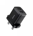 Baseus 10.5W Dual USB Port UK Pin Adapter. 