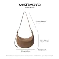 MATEYOYO Women Shoulder Bag Dumpling Bag Soft PU Waterproof Bags Large Capacity Crossbody Bag Lightweight Bag Casual Bags Fashion Sling Bag For Women Ladies Female. 