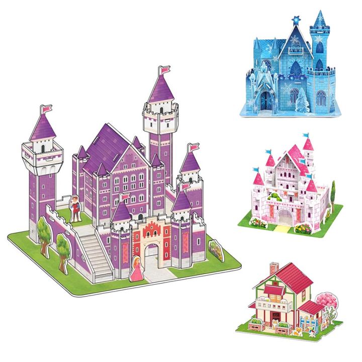3D Puzzle For Kids Jigsaw Puzzles House Castle Kids Early Learning Toys ...
