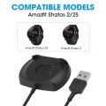 USB Charging Cable Stand Data Cord for Huami Stratos Smartwatch 2/2S Wireless Charger Dock. 