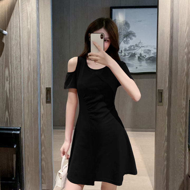 Short Frock Design Short Dress In Black Colour Evening Party Wear