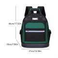 Multifunctional Large Capacity Tool Backpack Waterproof Wear-resistant Heavy Duty Tool Organizer with Hard Bottom Thickened Electrician Tool Bag. 