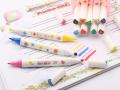 Fruit Flavor Highlighter Marker Pen Color Boxed Marker Lock Handle Design Double-headed. 
