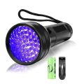 UV Flashlight Purple Lamp 395nm Ultraviolet Torch Zoom Flashlight Detection Lighting Lamp for Pet Fungus Stains Hunting Manicure. 