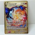 pokemon cards golden 2023 Pokemon Card Charizard Ash Ketchum Energy Gold Metal Card Gengar Arceus Rare Game Collection Battle Trainer Card Kid GiftParty Games Crafts. 
