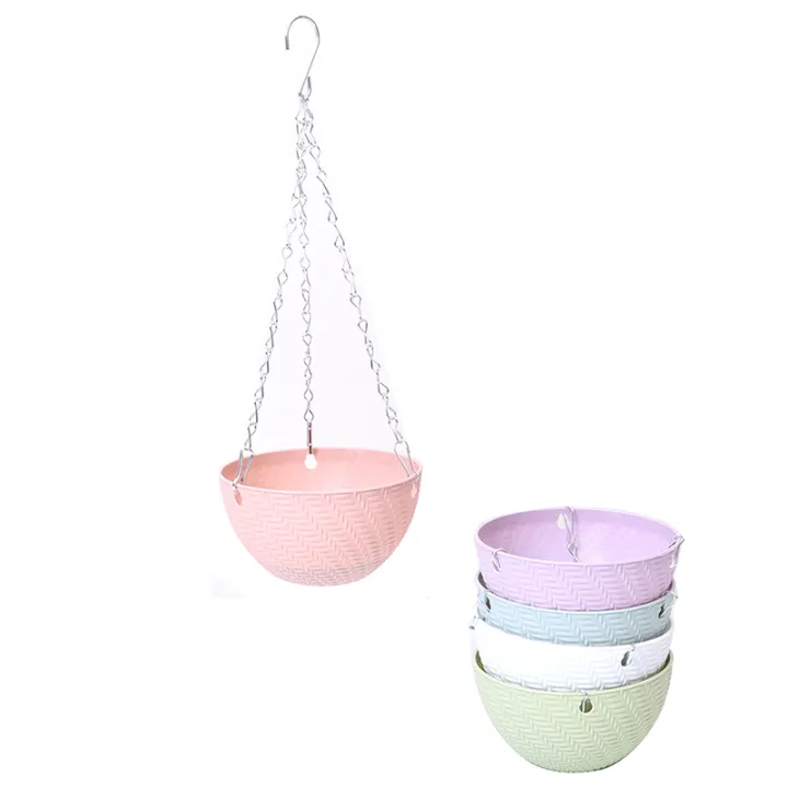 Balcony%20Chain%20Hanging%20Planters%20Flower%20Pot%20Basket%20Imitation%20Rattan%20Weaving%20Cologo%20-%20Image%205