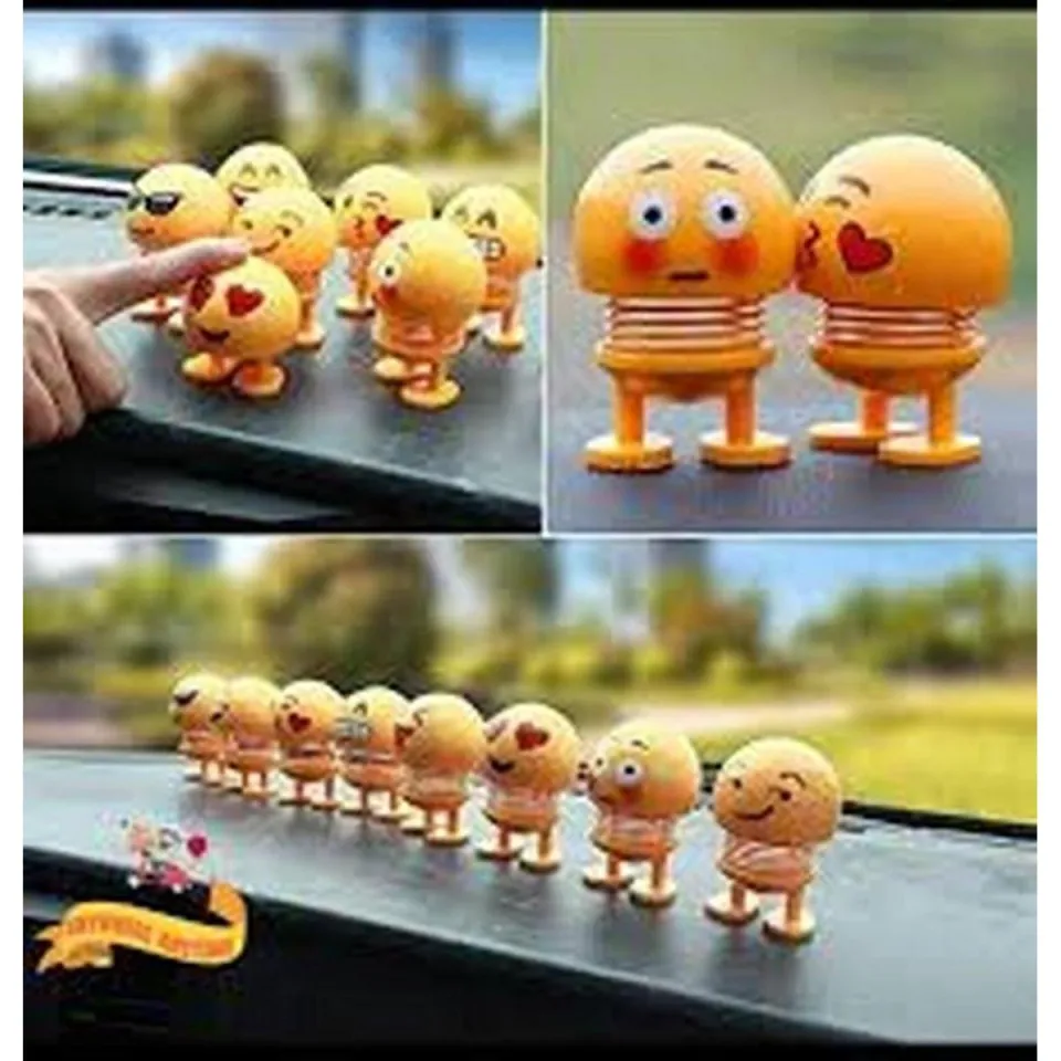 Car Dashboar Spring Dancing Dolls Car Interior Decoration Cute Shaking Head Dolls Creative Shaking Head Spring Dancing Doll Toy for car Dashboard Home Desktop Decoration Kids Toys in Daraz Flyer Daraz...