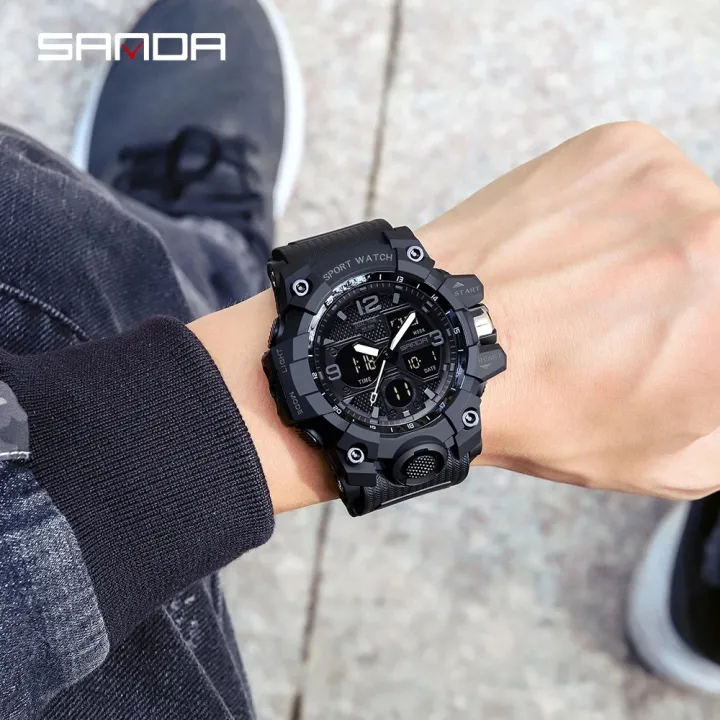 SANDA%20brand%20fashionable%20business%20sports%20waterproof%20digital%20quartz%20dual%20display%20men's%20watch%20-%20Image%209