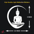 Lord Buddha Luminous High Quality Light Reflective Decal Vinyl Sticker For Car, Van, Bus, Bike...... 